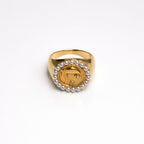ANILLO SELLO DETALLE PERLAS - Maro Studio