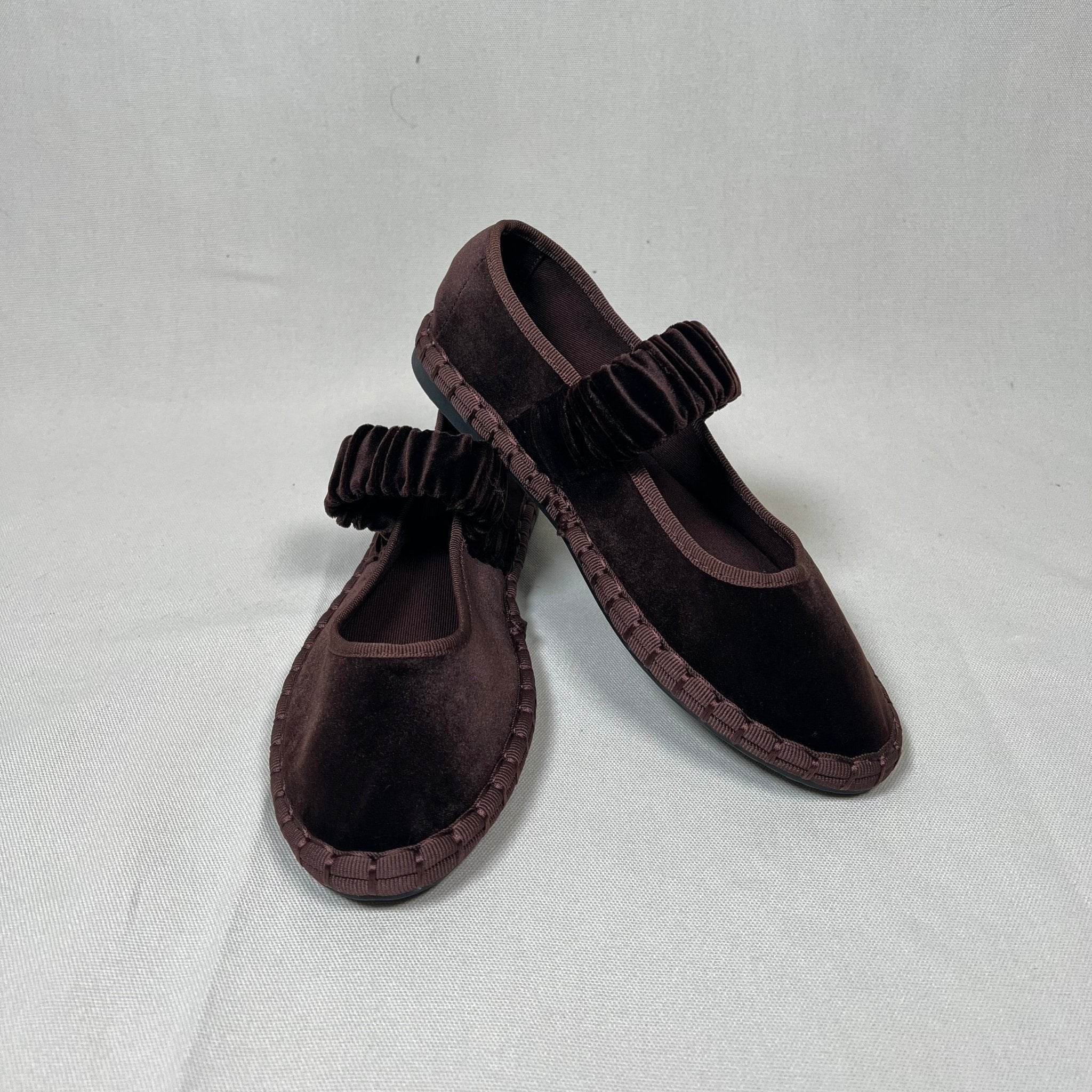 BAILARINA TERCIOPELO MARRON - Maro Studio