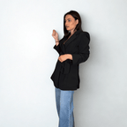 BLAZER NEGRA CRUZADA - Maro Studio