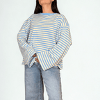 CAMISETA RAYAS OVERSIZE - Maro Studio