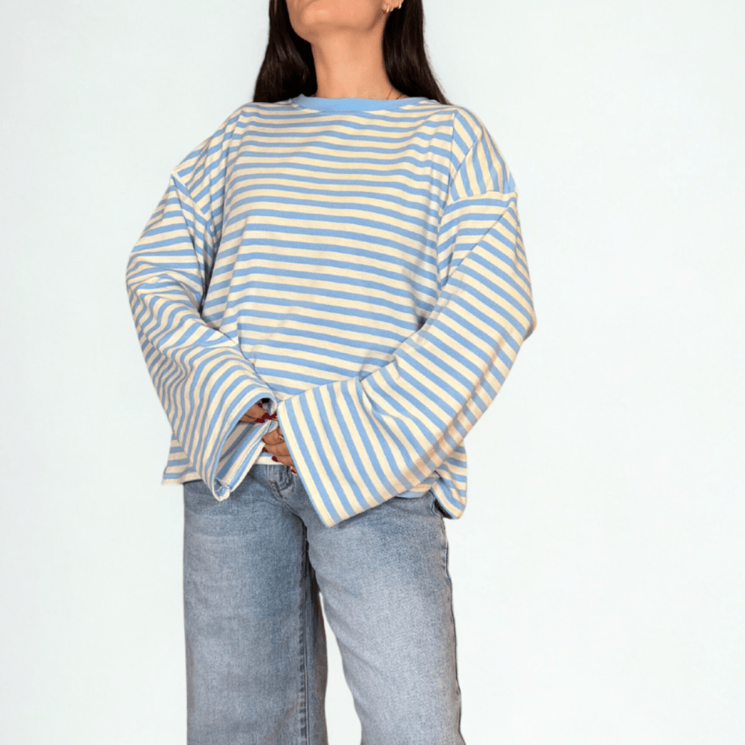 CAMISETA RAYAS OVERSIZE - Maro Studio