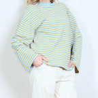 CAMISETA RAYAS OVERSIZE PERSONALIZABLE - Maro Studio