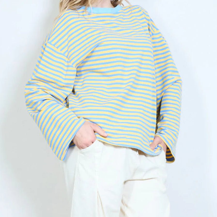 CAMISETA RAYAS OVERSIZE PERSONALIZABLE - Maro Studio