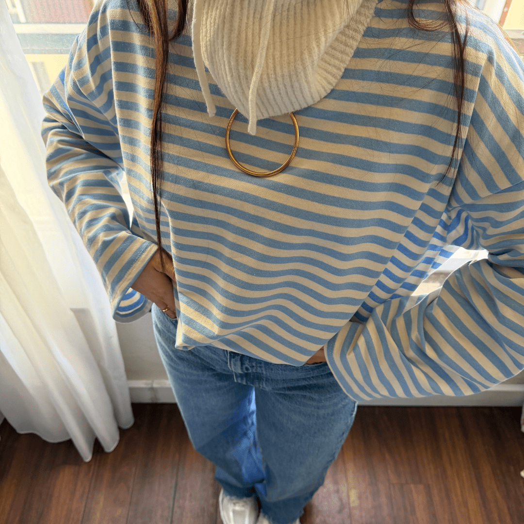 CAMISETA RAYAS OVERSIZE PERSONALIZABLE - Maro Studio