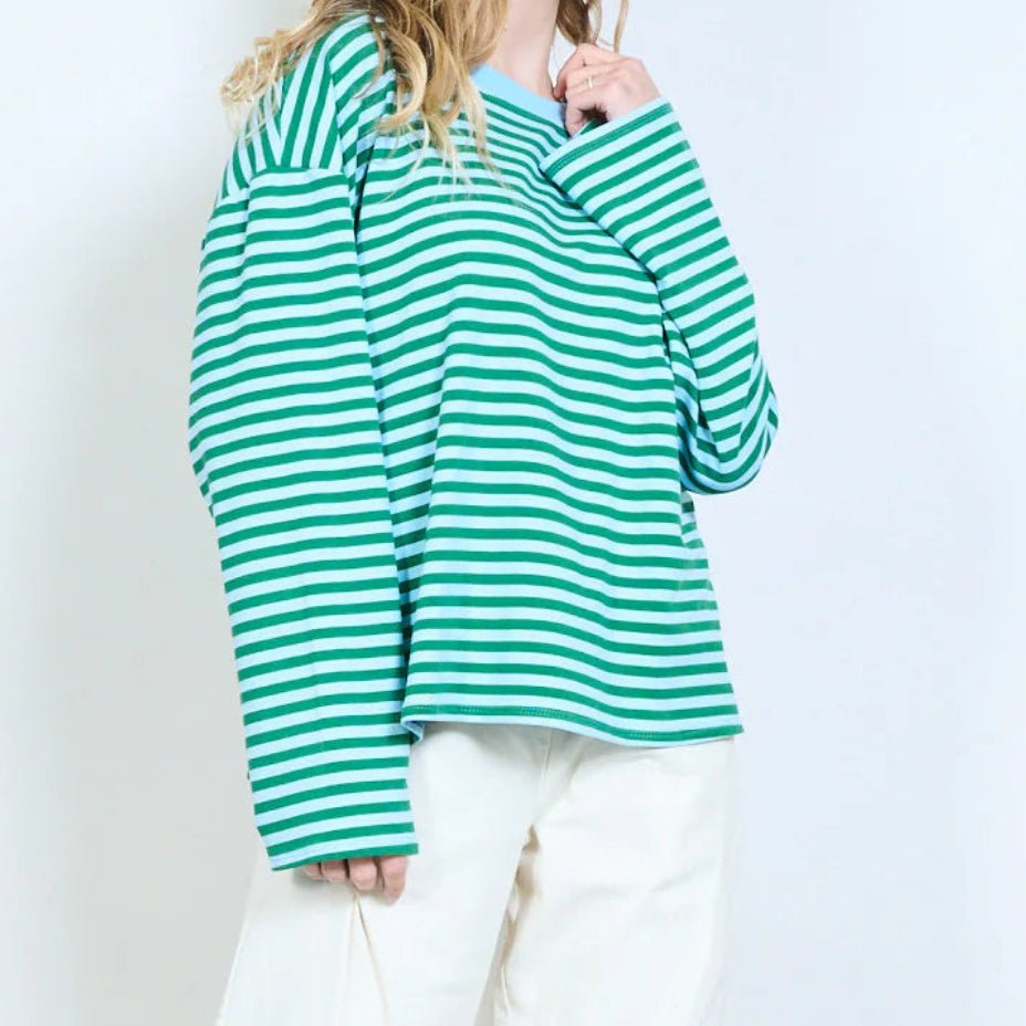 CAMISETA RAYAS OVERSIZE PERSONALIZABLE - Maro Studio