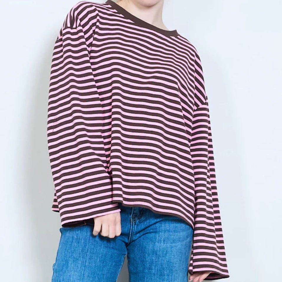 CAMISETA RAYAS OVERSIZE PERSONALIZABLE - Maro Studio