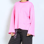 CAMISETA RAYAS OVERSIZE PERSONALIZABLE - Maro Studio
