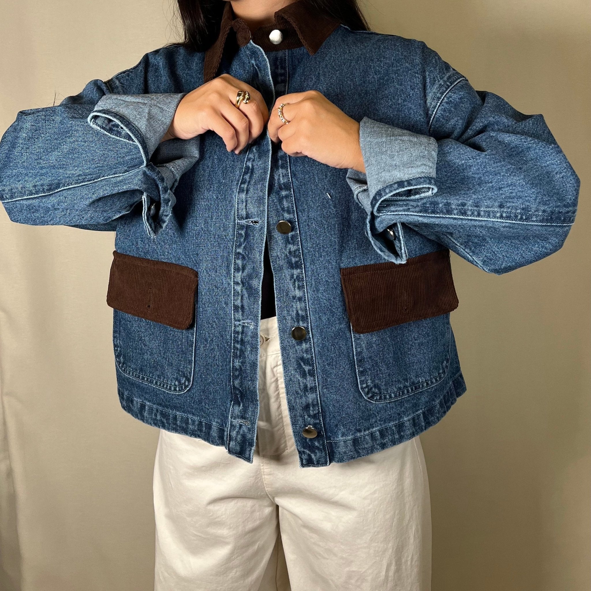 CHAQUETA DETALLES PANA - Maro Studio