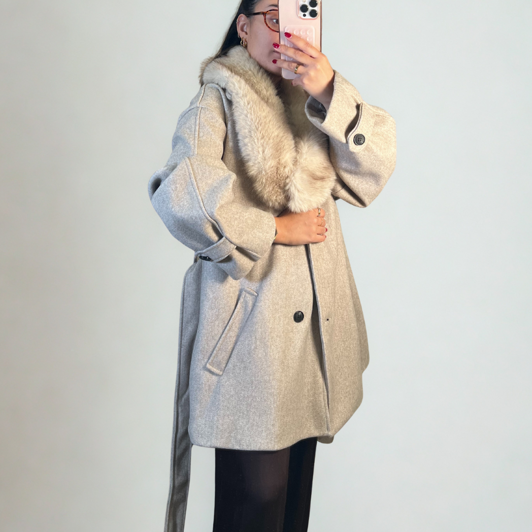 CUELLO DE PELOS BEIGE