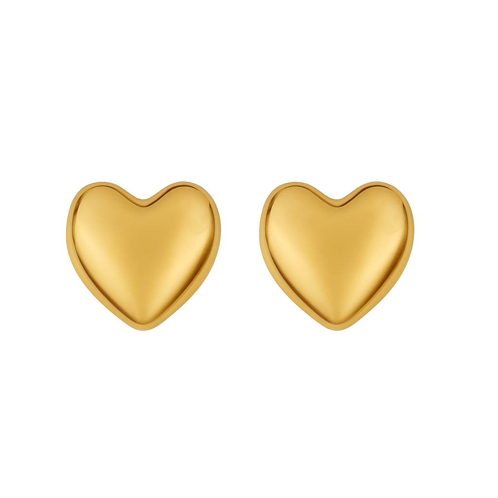 PENDIENTE CORAZÓN DORADO - Maro Studio