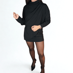 VESTIDO CORTO AJUSTADO EN LA ZONA INFERIOR - Maro Studio